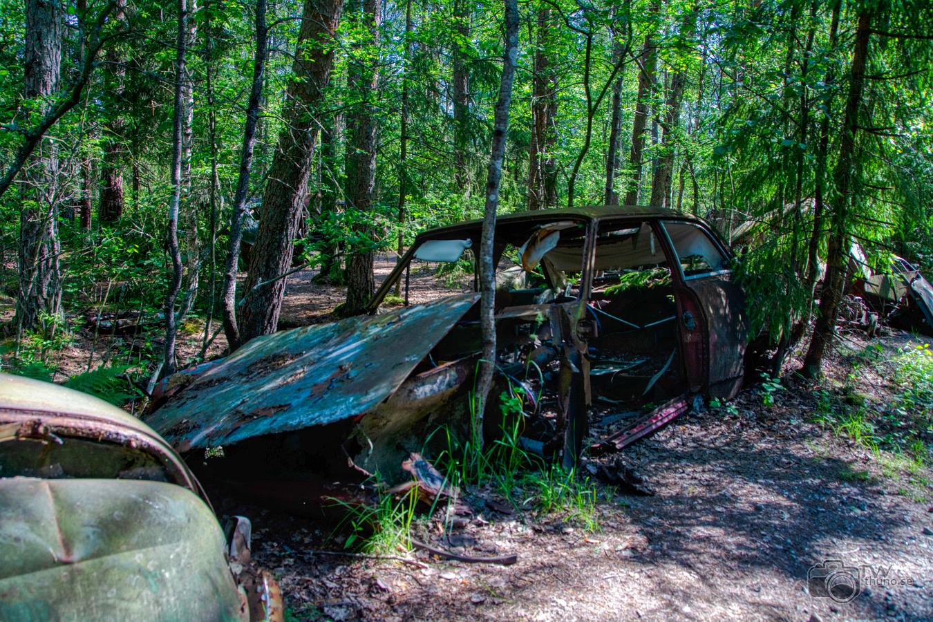 Car scrap yard Bilkyrkogården Småland