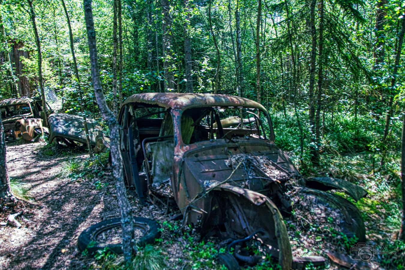 Car scrap yard Bilkyrkogården Småland