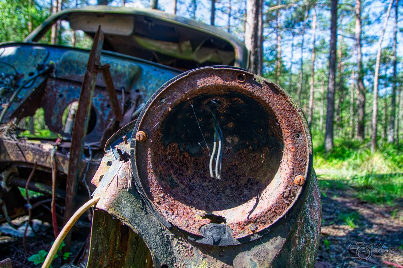 Car scrap yard Bilkyrkogården Småland